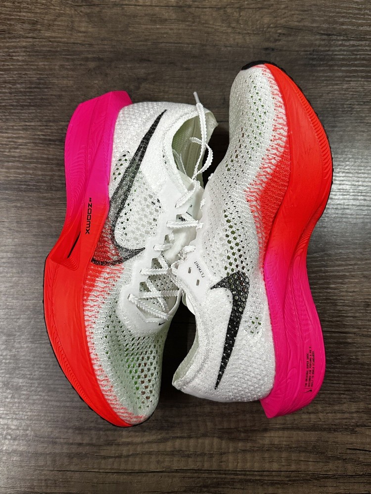 Nike ZoomX Vaporfly Next% 3 White Crimson Pink Women's Running Shoes Size 10 HF4995-100