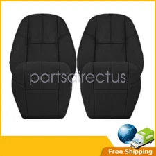 Fits 07-14 GMC Sierra Yukon Chevy Tahoe Front Bottom & Top Leather Seat cover