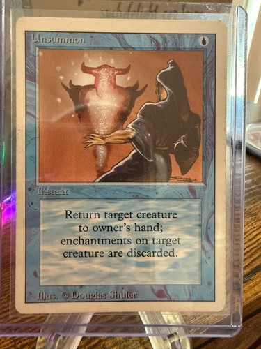 MTG Magic The Gathering Unsummon Revised Edition
