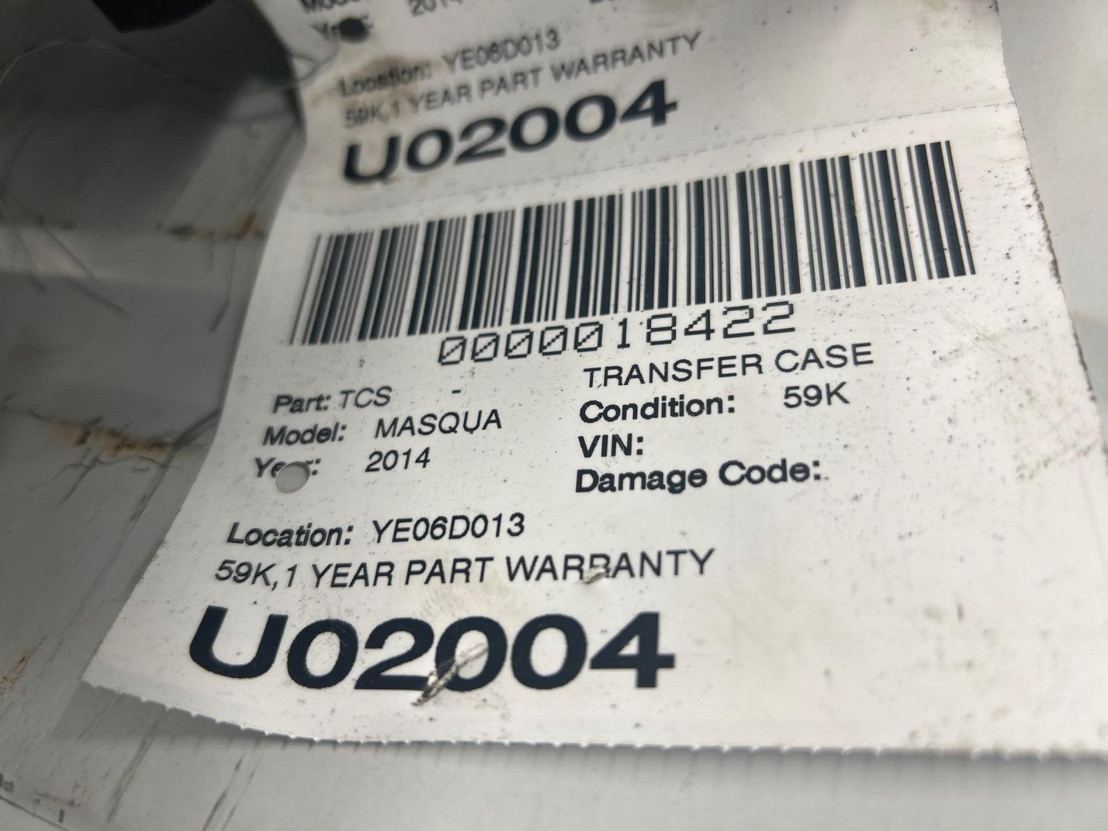 2014 Maserati Quattroporte S Q4 3.0L Transfer Case Assembly Awd 59K Miles Sdn 14