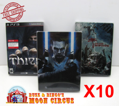 10x PLAYSTATION PS3 CIB GAME DVD STEELBOOK G1 - CLEAR PROTECTIVE BOX PROTECTOR 