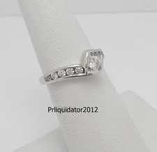 1/2CT Natural Diamond Solitaire Engagement Wedding Bridal Ring 14K White Gold