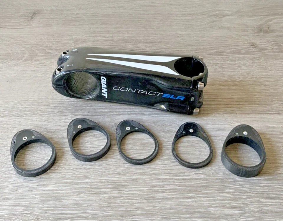 GIANT CONTACT SLR CARBON THREADLESS STEM 110 MM 1 1/8 INCH 31.8 MM 168 GRAMS - Image 2 of 4