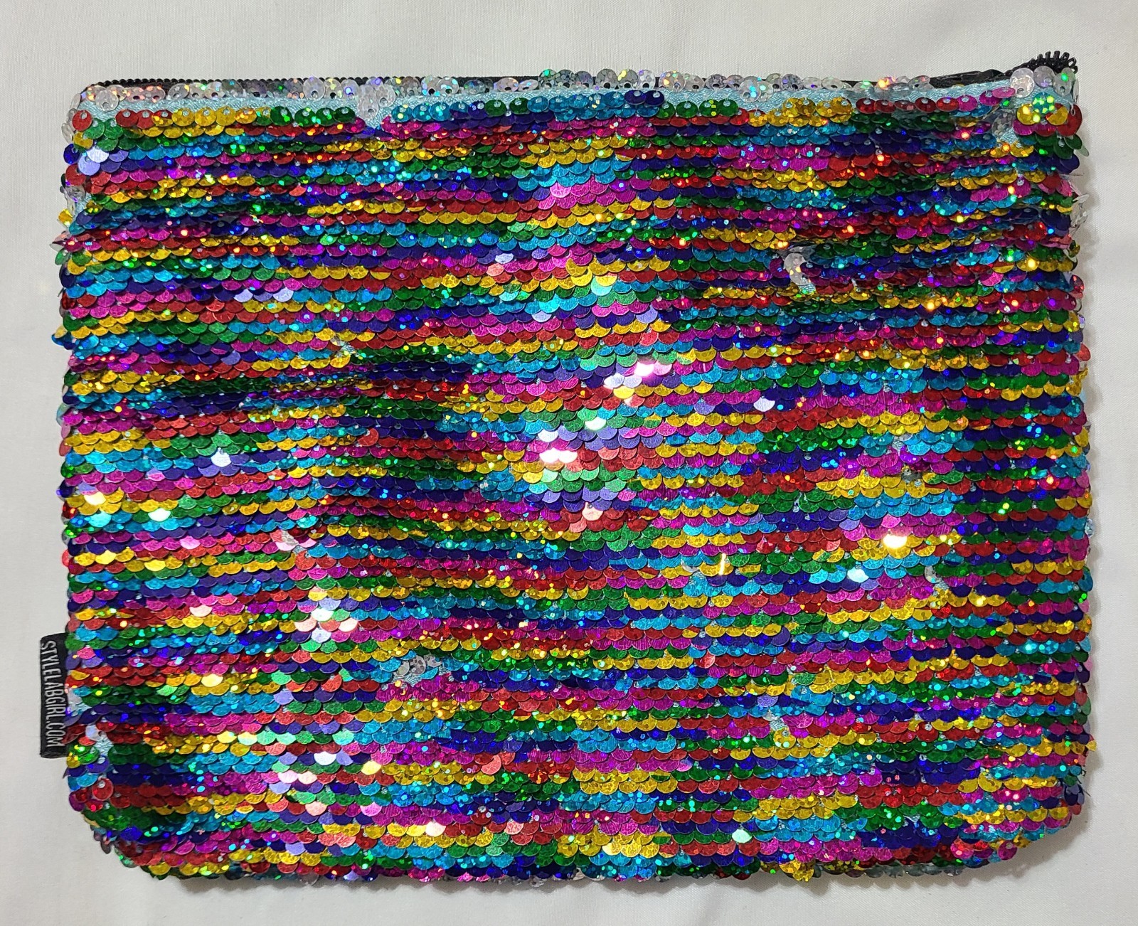 Rainbow Magic Sequin Pouch Reversible Multicolor … - image 3