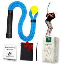 Golf Rope Swing Trainer - Weighted Rope with Ball, Improve Swing Speed, Tempo,