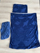 Bettwäsche Rakete Lucenta Blau 100x135 Und 60x40 3 Teile