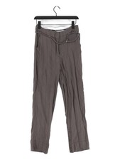 Ganni Women's Suit Trousers UK 8 Grey Rayon with Polyester, Viscose Dress Pants