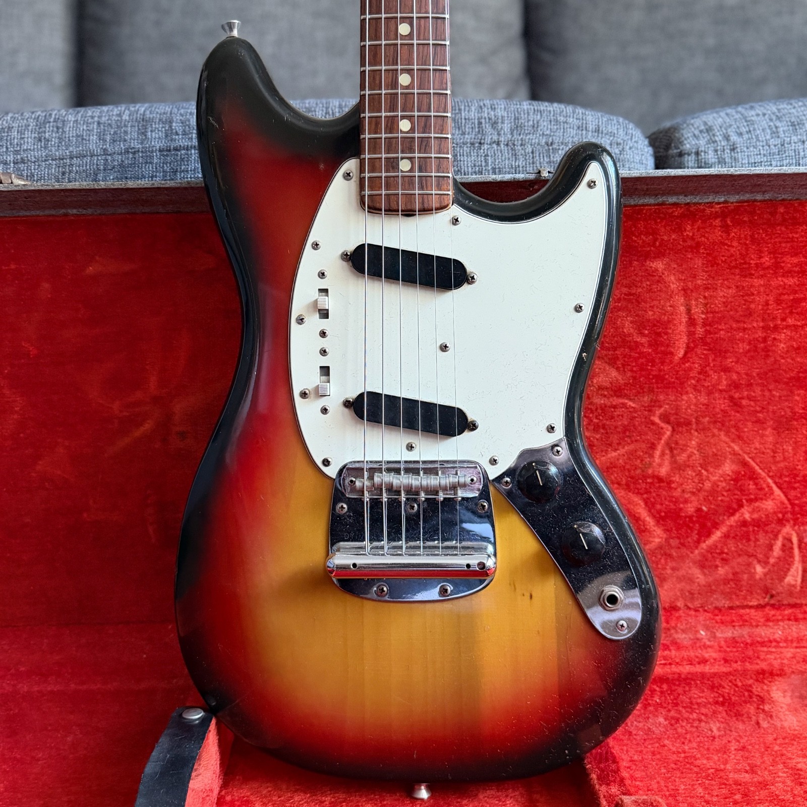 1974 Fender Mustang 3-Tone Sunburst