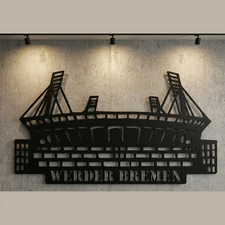 Personalized Stadium Wall Art, Custom Metal Stadium Name Sign for Football Fan