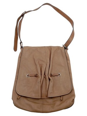 Coccinelle Umhängetasche Leder Beige Damen Schultertasche Crossbody Bag