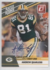 2010 Donruss Rated Rookie Box Set Auto Andrew Quarless #3 Auto 0b6