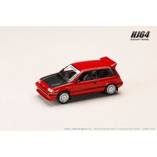 Honda Civic AT Late Version JDM Street Racer Red 1/64 Diecast Model