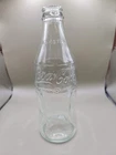 Vintage Clear Glass Coca-Cola Coke Bottle 10oz 70s No Refill Collectible Soda
