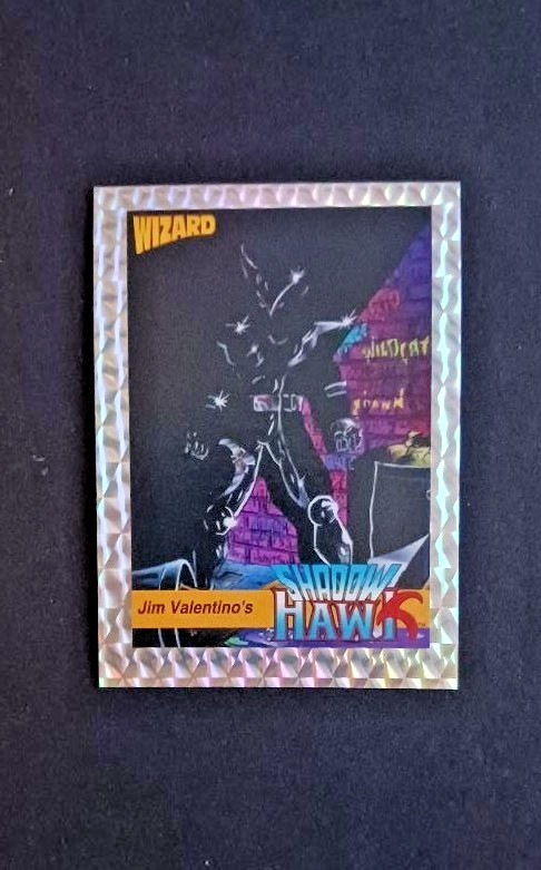1992 WIZARD PROMO PRISM SHADOW HAWK #2