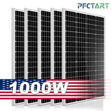 1000W Watt Mono Solar Panel 12V Battery Charger PV Module Home Boat RV Off Grid
