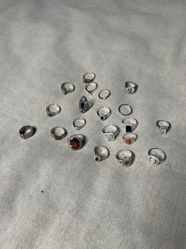 Vintage Rings Costume Jewelry Sterling Seta 9.25