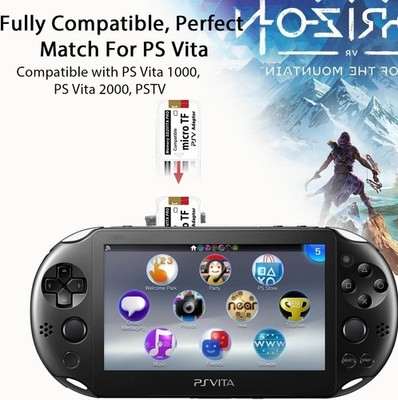 PlayStation Vita PCH-2000 microSDカード付き PS Vita Memory Card Adapter with 128GB microSD - Lightning Fast