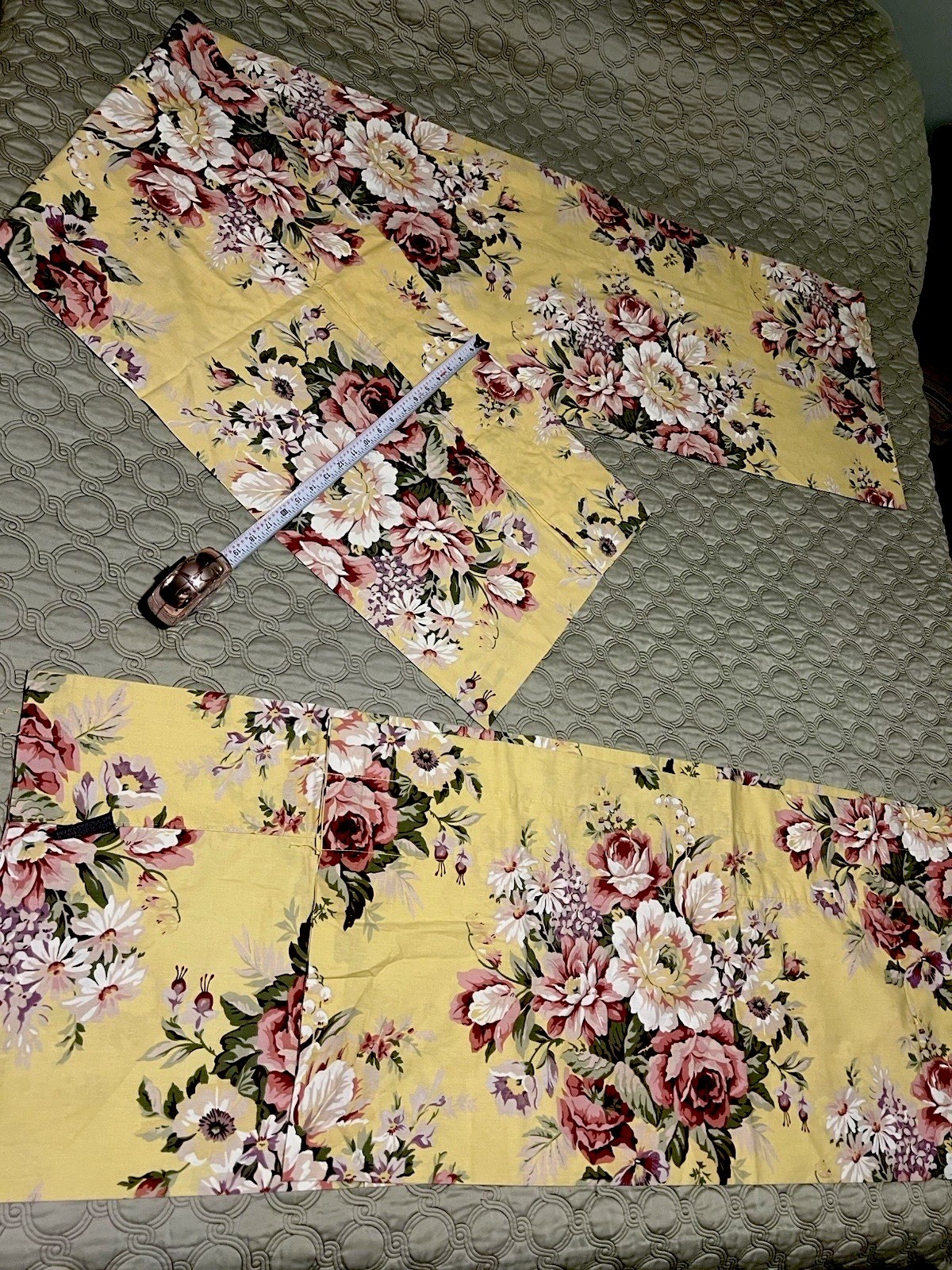 2 NEW RALPH LAUREN-SOPHIE BROOKE STRAIGHT VALANCE-SELF LINED-COTTON Ea/17 x 82