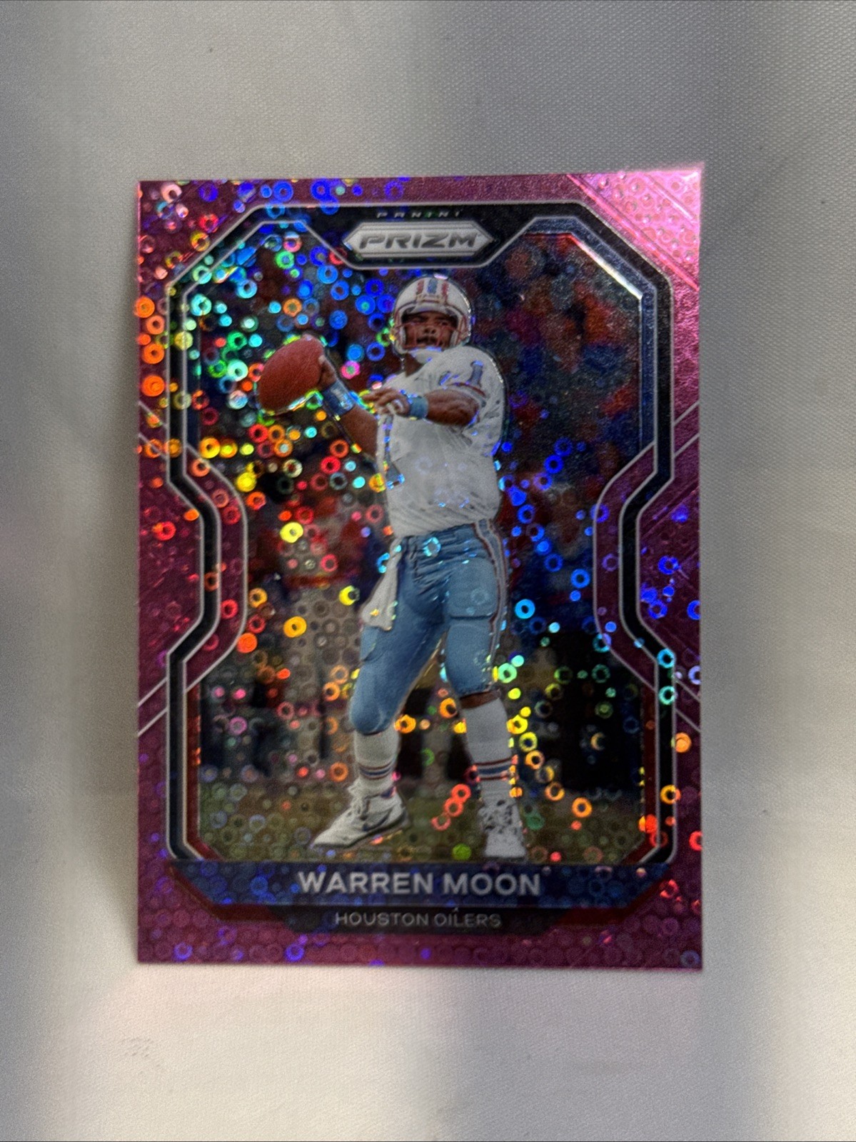 2020 Panini Prizm Warren moon Pink Disco Prizm numbered 7/15