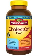Nature Made CholestOff Plus 900 mg 210 Softgels Lower Cholesterol EXP 07/26