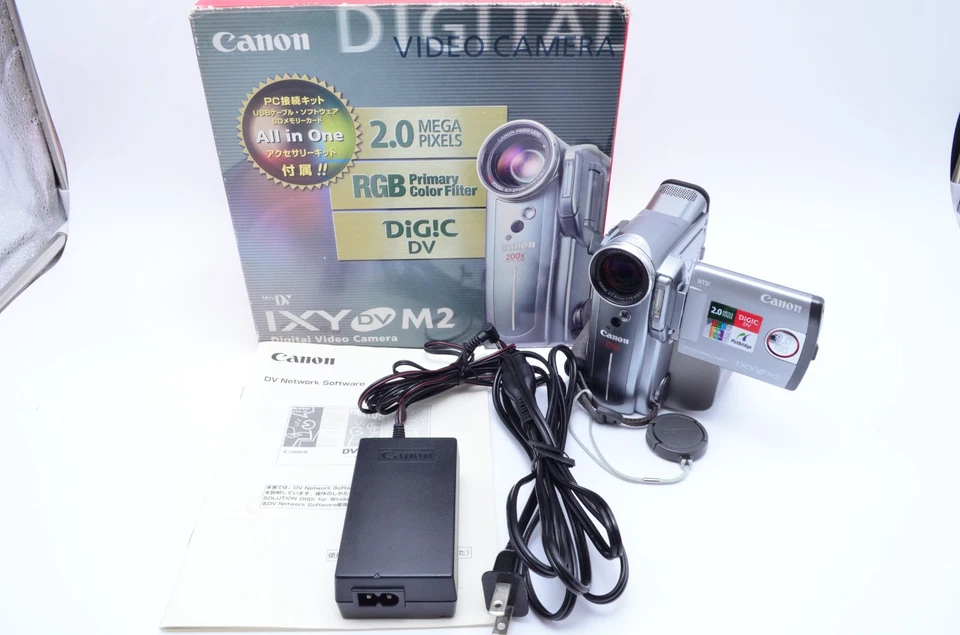 [Excellent] Canon DM-IXY DV M2 MiniDV Digital Camcorder w/ Box Japan Tested - Image 2 of 4
