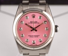 Rolex Oyster Perpetual 31mm Stainless Steel Pink Dial Watch 67480 10