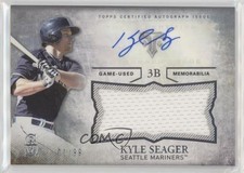 2015 Topps Triple Threads Unity Jumbo Relics 1/99 Kyle Seager #UAJR-KS Auto 0qo1