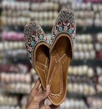 Mocassins Punjabi Jutti De Mariage Pour Femmes Taille UK 4-8