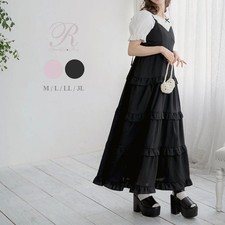 Member Pre-Sale Target Tiered Ruffle Arrangement Ribbon Cami Dress Jirai New