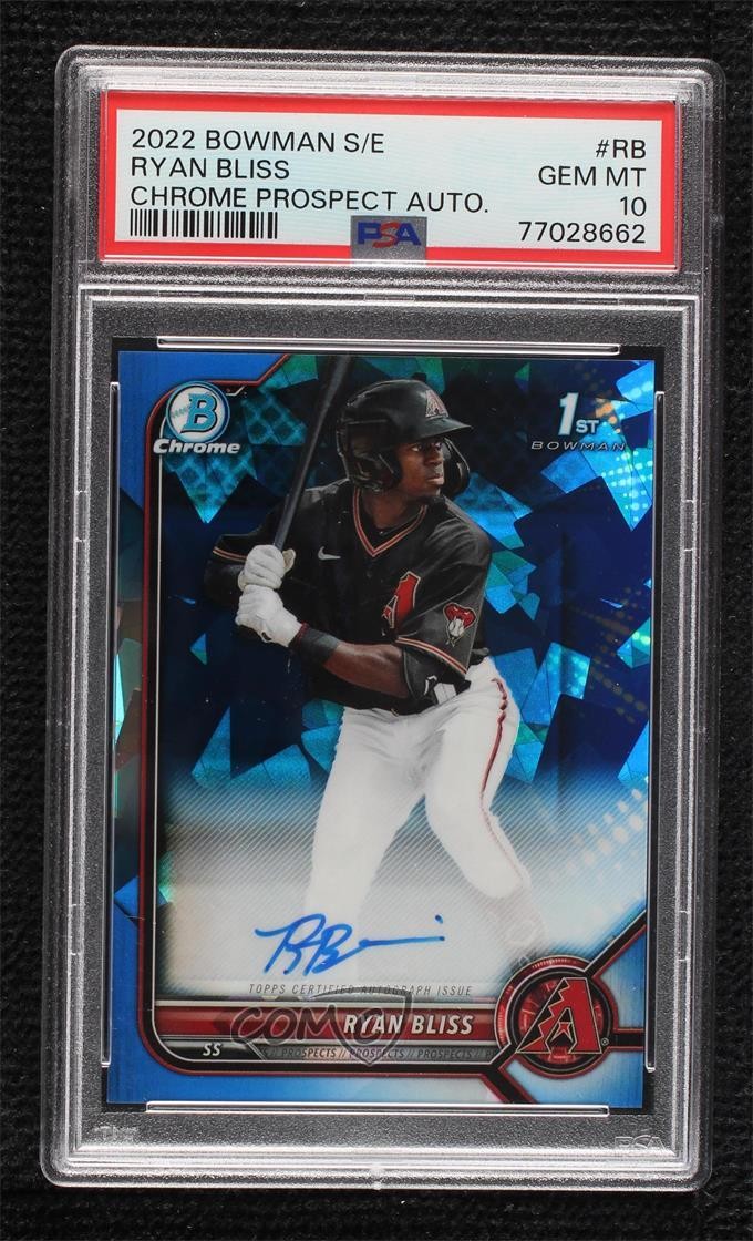 Ryan Bliss #BSPA-RB 2022 Bowman Sapphire Edition Baseball Autographs