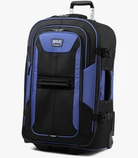 Unisex-Adult Bold Softside Expandable Rollaboard Upright Luggage, Blue/Black,...