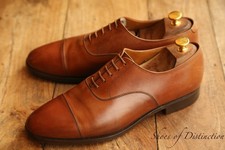 Crockett & Jones Fitzroy Tan Brown Leather Oxford Shoes Men's UK 8.5 E US 9.5