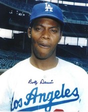 AUTOGRAPHED 8x10 BOBBY DARWIN Los Angeles Dodgers Photo W/COA 