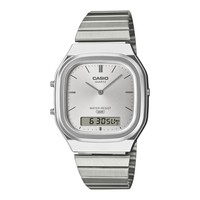 Uhr Casio AQ-240E-7AEF Edelstahl Chrono Alarm Vintage