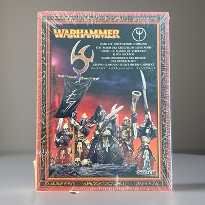 NIB Warhammer Fantasy Miniatures Dark Elf Executioner Command 85-18 Sealed OOP