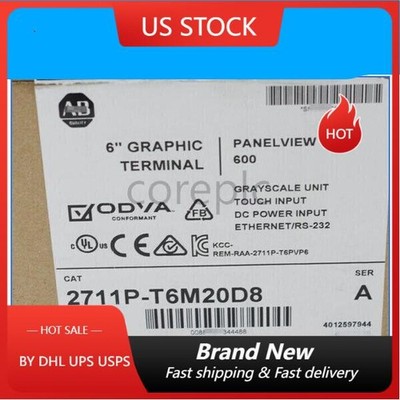 AB 2711P-T6M20D8 Ser A PanelView Plus 600 Factory Sealed 2711PT6M20D8 1PCS