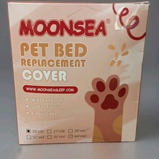 Pet Bed Replacement Cover,Water Proof,Soft Touch, Easy Care, 20"x 30" By Moonsea