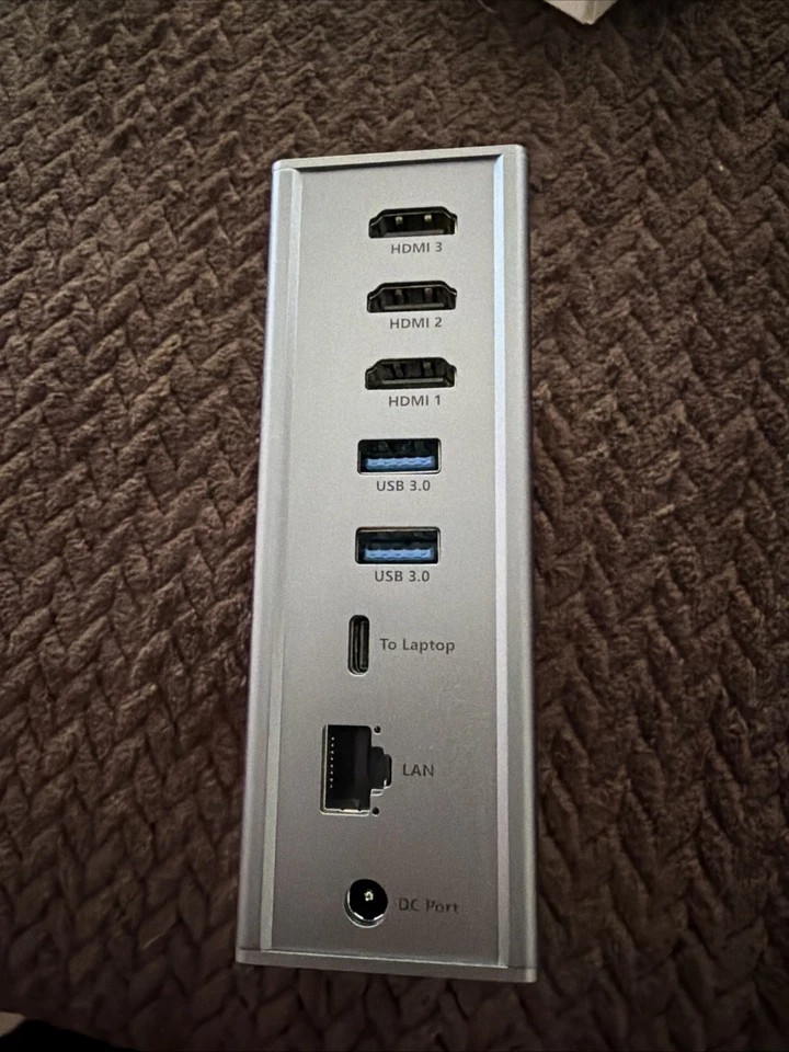 Tobenone Displaylink: ligeramente usado. Estación de Acoplamiento USB C 3Monitores 14 en 1 120W Foto 3 de 4