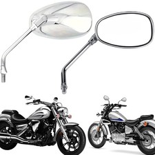 Chrom Motorrad Rückspiegel 360° 10mm Universal Motorrad Spiegel für Street Bike