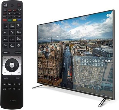 Neu Fernbedienung Hitachi RC5117 für Hitachi TV Remote mit YouTube Netflix Fit Tasten
