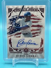 2025 Panini Boys Of Summer Ruben Sierra Red Auto /75 Texas Rangers 