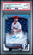 2025 Bowman Chrome Prospect Mega Box Autographs Mick Abel #BMA-MA Phillies Twins