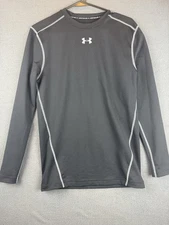 Under Armour Coldgear Top XL Crew Long Sleeve Compression Black Base Layer