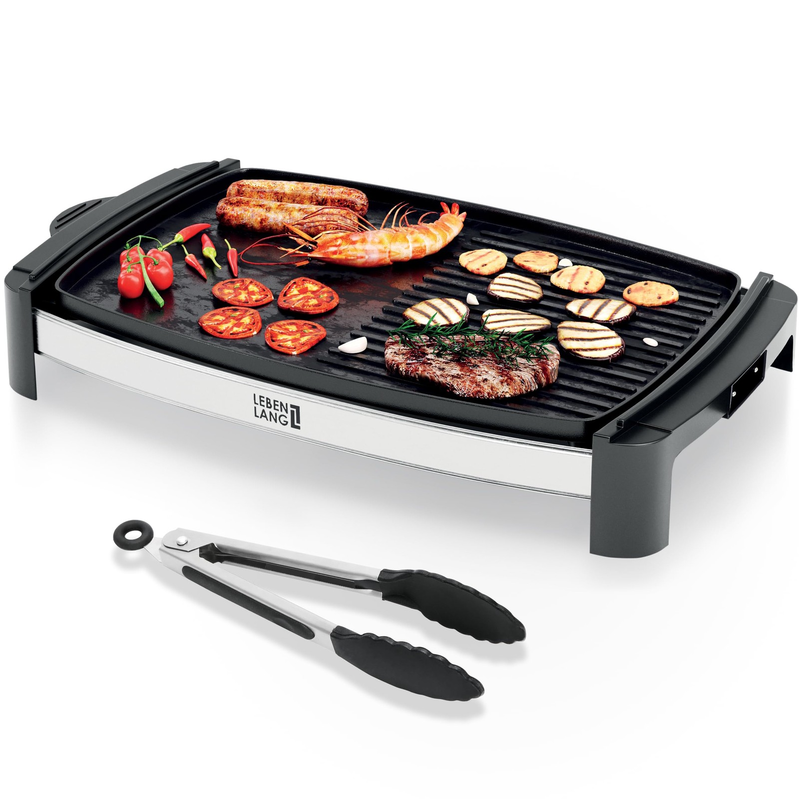 Lebenlang Grill Elettrico da Tavolo XXL 2000W: Soluzione Salva Spazio