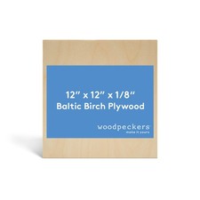 3 mm Baltic Birch Plywood 1/8 x 12 x 12 Inch,B/BB 12 x 12 x 0.125 inches