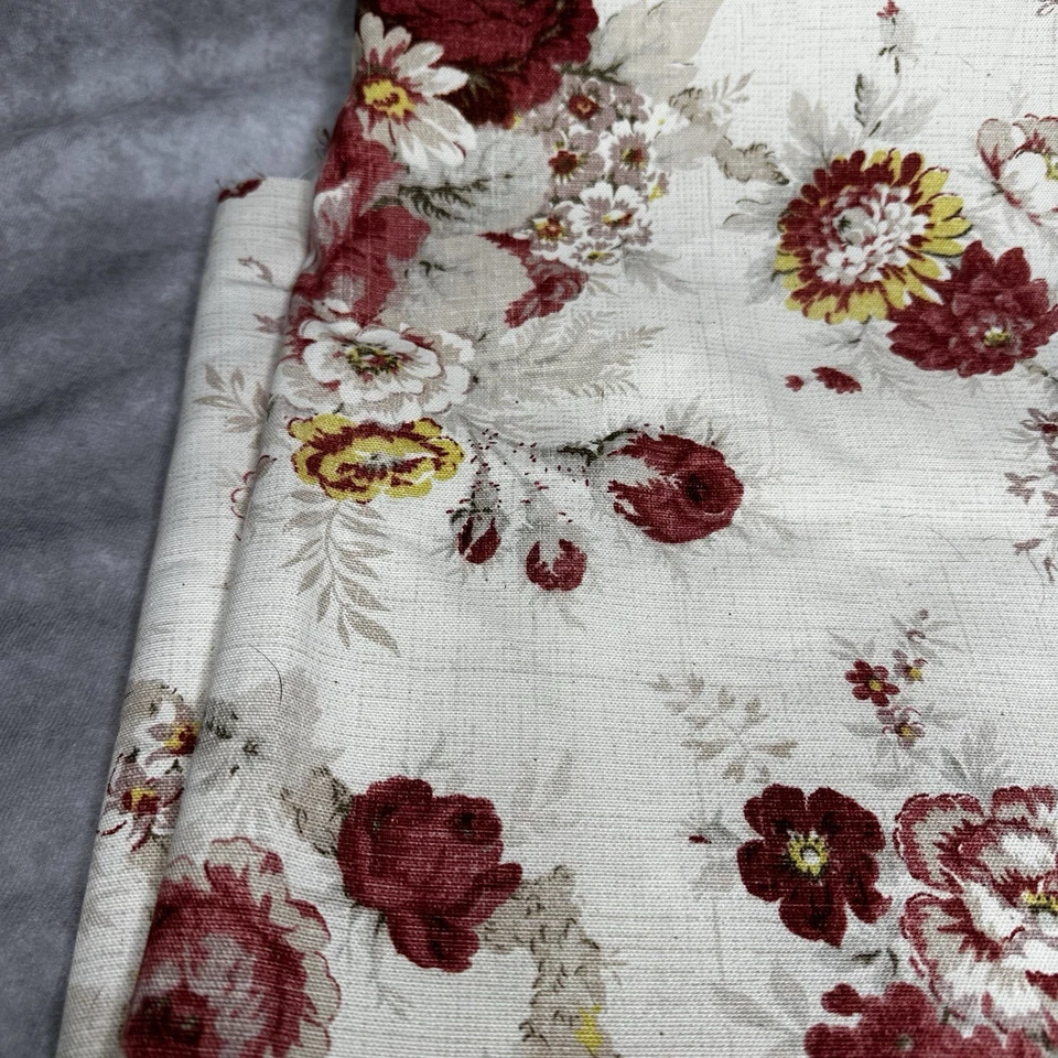 Tela Waverly Norfolk Rosa 57" X 76" 100% Algodón Floral Foto 3 de 4