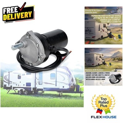 RV Electric Rear Stabilizer Jack Motor - Easy Installation, Fits Multiple Models