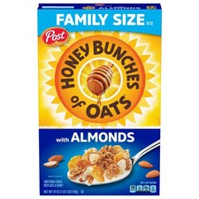 Honey Bunches of Oats with Almonds Breakfast Cereal, 18 Ounce (Pack 1) 
