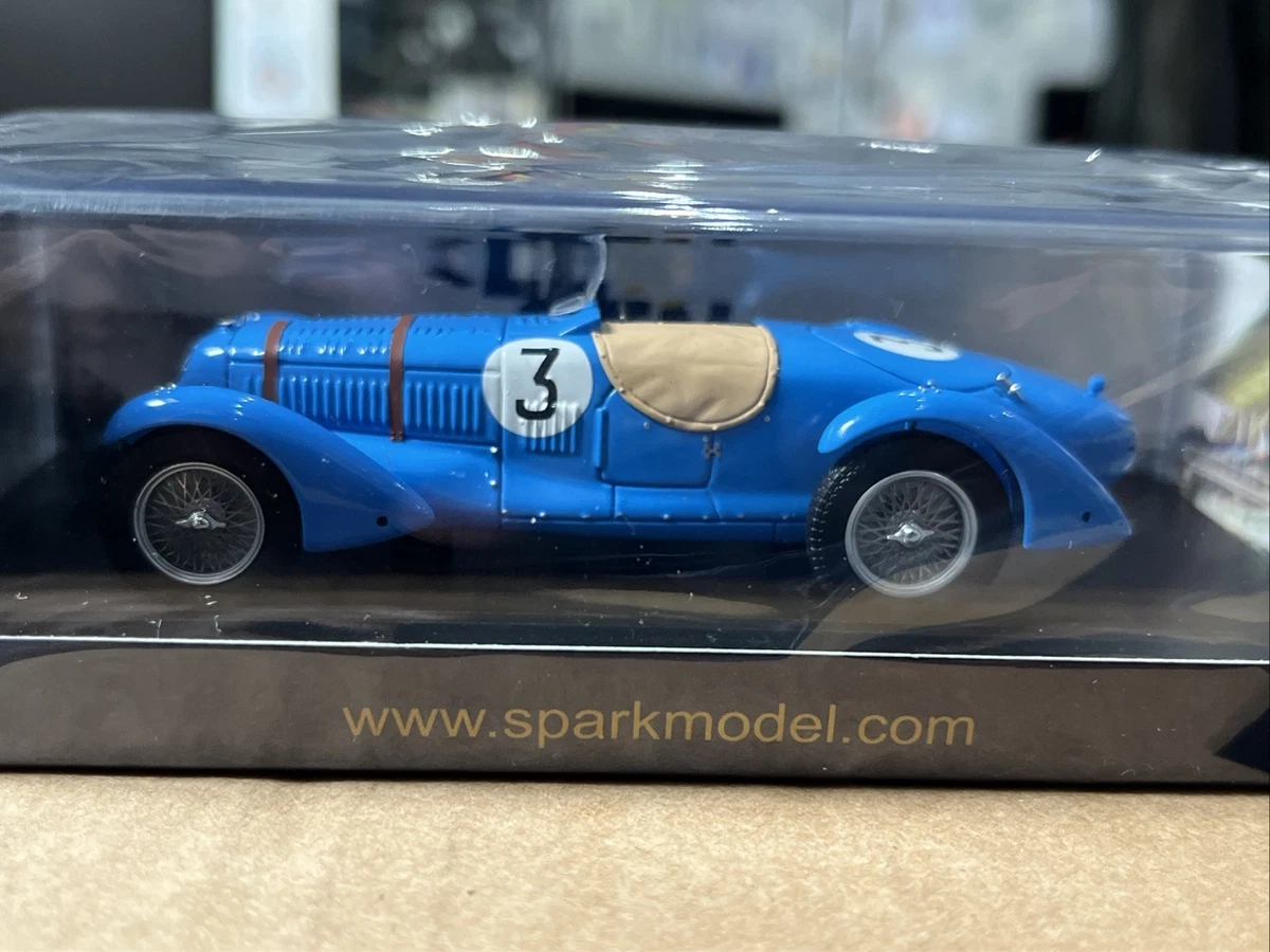 Miniature Talbot Lago T150S Le Mans 1951 N°11 – Résine & Métal, Fait Main (SLM, 1/43)