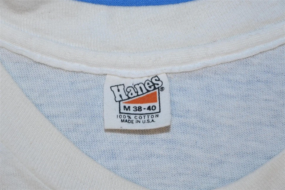 Camiseta vintage años 70 HAWAII TROPICAL HIBISCO FLORES ISLA SURF ALGODÓN MEDIANA M Foto 4 de 4